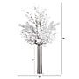 Nearly Natural 30-in Artificial Flocked Berry Arrangement in Cylinder Chrome Vase (A2199)~#|#~C7861974-1EDB-4A55-BCF290566408D0B4_sc7