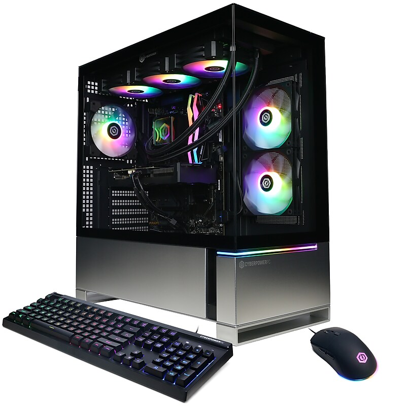 CyberPowerPC Gaming Desktop Computer, AMD Ryzen 9 9950X3D, Radeon RX 9070 XT 16GB, 64GB RAM, 4TB SSD, Windows 11 Home image 1