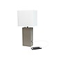 Lalia Home Lexington Table Lamp, Gray Faux Leather (LHT-3012-GY)~#|#~C7892737-40D3-4094-9AAE6EE94DEEB68A_sc7