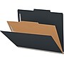 Medical Arts Press Pressboard Classification Folder, 1-Divider, 2" Expansion, Letter Size, Black, 10/Box (DV-T42-14-3BLK-PKT)~#|#~C78F430C-2F3E-4BAB-89251779406D9FE0_sc7