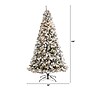 Nearly Natural 9-ft Flocked White River Mountain Pine Artificial Christmas Tree with Pinecones and 650 Clear LED Lights (T3384)~#|#~C791389B-4169-4C6E-88A4FF6A1546A38A_sc7