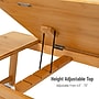 Mind Reader 12" x 19.75" Lap Desk/Laptop Stand With Folding Legs, Brown (BEDTRAYBM-BRN)~#|#~C7926D16-6CCB-46D2-91BA8F5CC807C36B_sc7