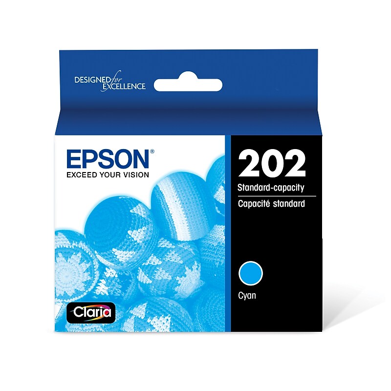 Epson T202 Cyan Standard Yield Ink Cartridge (T202220-S) image 1