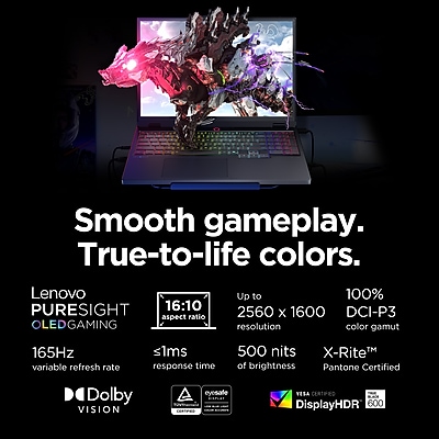 Lenovo Legion 5i – AI-Powered Gaming Laptop - Intel Core i7-13650HX - 15" 2K WUXGA IPS Display – 4.9GHz – NVIDIA GeForce RTX 5050 – 16GB Memory – 512GB Storage – Eclipse Black - Thumbnail 3