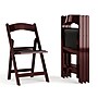 Flash Furniture HERCULES™ Vinyl Armless Folding Chair, Red Mahogany, 4/Pack~#|#~C79A64B7-469D-44A0-B82AC3A94A859C4F_sc7