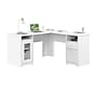 Bush Furniture Cabot 60"W L Shaped Computer Desk with Storage, White (WC31930K)~#|#~C79AC7D4-C845-4A48-A4028C98730DBC6F_sc7