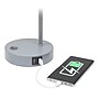 Simple Designs Sleek Essentials LED Desk Lamp, 15.75", with USB Ports, Gray (LD1074-GRY)~#|#~C79B46C9-10AB-44BB-93D367F1E1FF84F2_sc7
