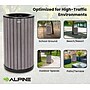 Alpine Industries Steel Outdoor Trash Can with Open Lid, 32 Gallon, Gray (ALP4400-01-GRY)~#|#~C79CA5E6-67EF-43A2-8817A757A2EE7A2D_sc7