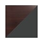 Hirsh 48"W Single-Pedestal Computer Desk, Charcoal/Mahogany (20540)~#|#~C79CB4FB-8E98-444F-930CD6D90D68D5CA_sc7