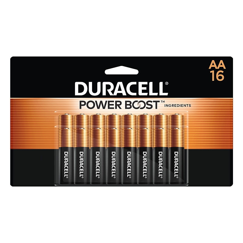 Duracell Coppertop AA Alkaline Battery, 16/Pack (MN1500B16) image 1