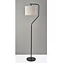 Simplee Adesso Evan 60"H Black Floor Lamp with Drum Shade (SL9502-01)~#|#~C7A45734-4A95-48BA-B0D37779C1882A73_sc7