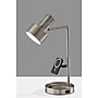 Adesso Rowe Supercharger Incandescent Desk Lamp, 19"H, Brushed Steel (2606-22)~#|#~C7A4C37C-FA1D-47F9-8AEE24604BFD92DE_sc7
