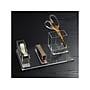 Russell+Hazel Bloc 5-Piece Desk Organizer Set, Clear/Gold (57944)~#|#~C7A9F621-D606-4451-8BB0F6071002EE3F_sc7