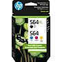 HP 564XL/564 Black High Yield and Cyan/Magenta/Yellow Standard Yield Ink Cartridge, 4/Pack (N9H60FN#140)~#|#~C7ACA7DB-9ADC-4F1A-B5439337DA1A4982_sc7