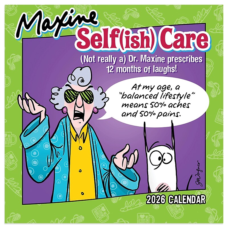 2026 TF Publishing 12" x 17" TF Publishing 7" x 7" Maxine Mini Calendar 26-2104 image 1