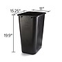 Coastwide Professional Indoor Trash Can Without Lid, Black Soft Molded Plastic, 10.25 Gallon~#|#~C7B92F47-77EE-45C5-9330B115F4C6C770_sc7