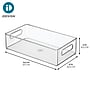 iDESIGN Stackable Plastic Storage Bin, Clear, 3/Pack (70530M3)~#|#~C7BF2FBC-78F7-42E6-A2D90A4F58B707A0_sc7