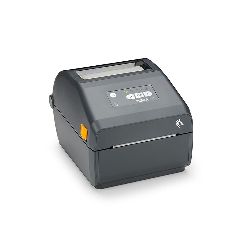 Zebra ZD421 Thermal Transfer Label/Receipt Printer 4.09” Wide (203dpi), USB/Wi-Fi/ Bluetooth, Black image 1