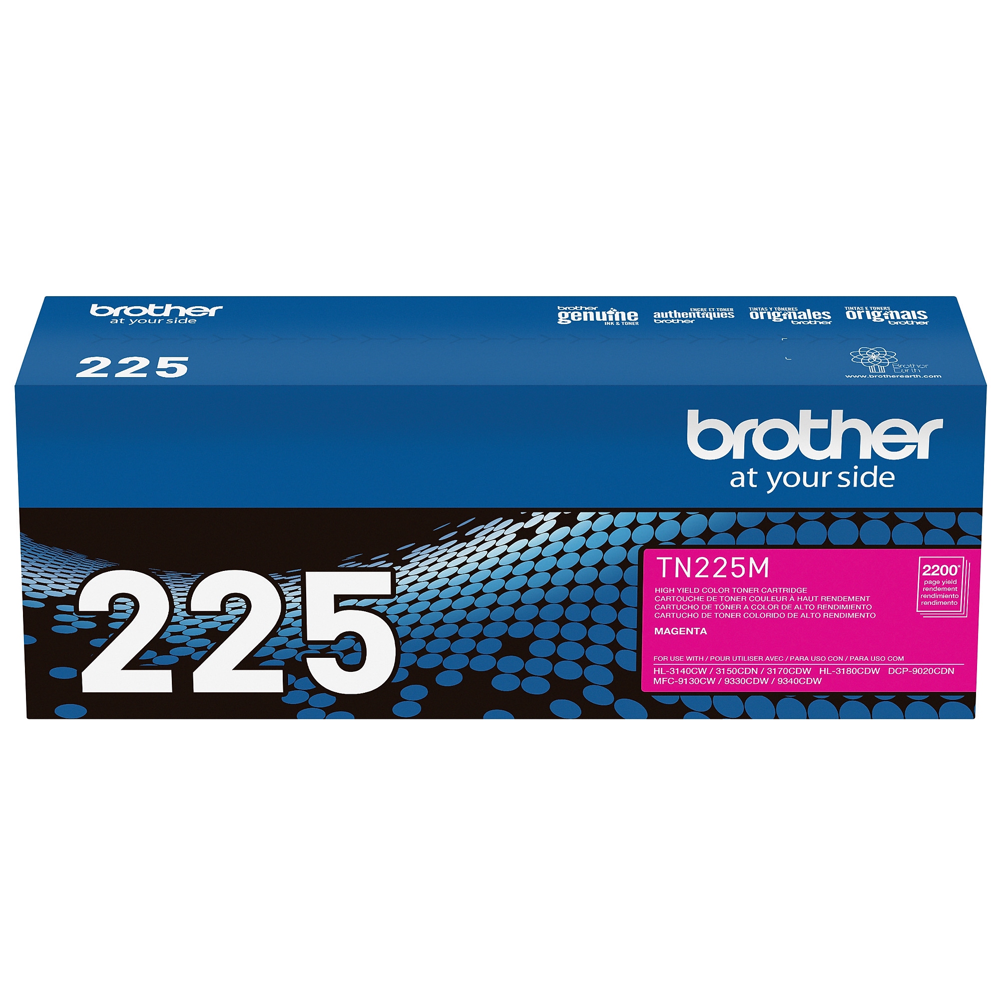 Brother TN-225 Magenta High Yield Toner Cartridge   (TN225M) Sansujyuku sansujyuku.com