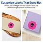 Avery Square Scalloped Laser/Inkjet Multipurpose Labels, 1-5/8" x 1-5/8", Neon Magenta (400/Pack)~#|#~C7C5EB22-9198-46ED-A42996B7A0F50A6E_sc7