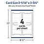 Avery Integrated Cards, 2-1/16" x 3.75", Glossy White, 200/Box (95325)~#|#~C7C795B7-3F1D-4001-BF8D42BA2B0D29EC_sc7