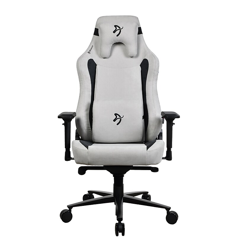 Arozzi Vernazza XL Supersoft Microfiber Ergonomic Racing Gaming Chair, Light Grey (VERNAZZA-XL-SPSF-LG) image 1