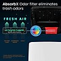 iTouchless Stainless Steel Sliding Lid Sensor Trash Can with AbsorbX Odor Control System, 14 Gal., White (IT14SW)~#|#~C7C8B277-E07F-4BAC-B54799F0B6EF3D7B_sc7