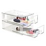 Isaac Jacobs Stackable Storage Drawer, Plastic, Clear, 2/Pack (PD02-M2)~#|#~C7C9E19C-AE8F-47BB-BF9FCF6483B3A25D_sc7