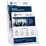 Azar Displays Three-Tier Brochure Holder, 9.25" x 13.25", Vertical, Table Top, Clear, Plastic (252378)~#|#~C7CB7379-A929-4388-B5365CA966F7005B_sc7