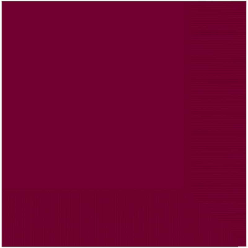Party City Lunch Napkin, 2-Ply, Maroon, 40 Napkins/Pack (AM61211-169) image 1