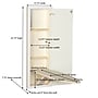 Household Essentials In‑Wall Recessed Ironing Board Cabinet with Storage Shelves, White (HH18100-1)~#|#~C7D0D9F5-E56C-4BB8-8B59C47E1ECDE7BA_sc7
