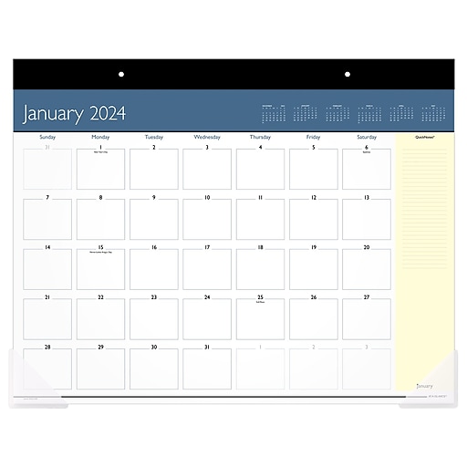 2025 ATAGLANCE QuickNotes 21.75" x 17" Monthly Desk Pad Calendar