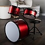 Hey Play Kids Drum Set with Throne Stool, Red, 3 Pieces/Set (80-TT0078-RD)~#|#~C7D89F80-EB0B-43C2-BE2F30875EA61F2F_sc7