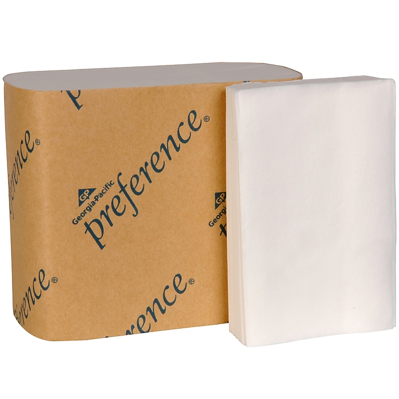 Preference 2-Ply Single Fold Interfold Toilet Paper, White, 400 Sheets/Pack, 60 Packs/Carton (10101) image 1