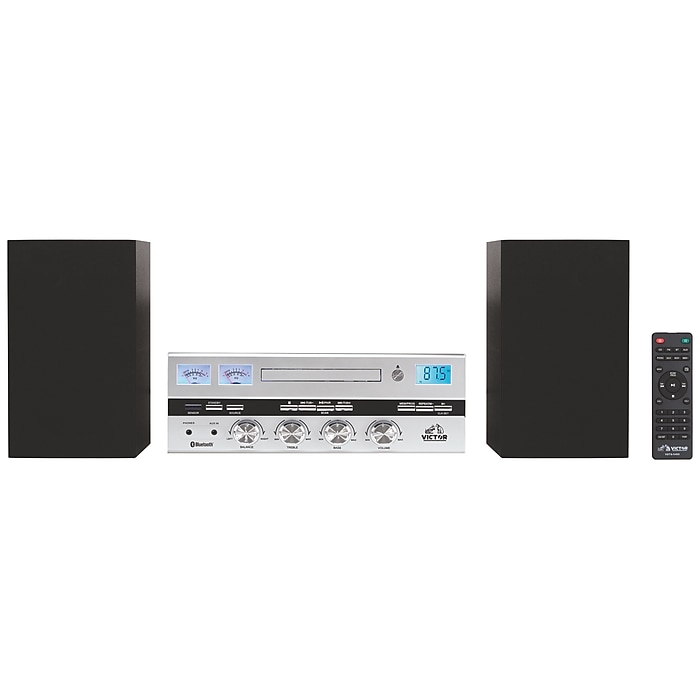 Victor Milwaukee 50 Watt Desktop CD Stereo Wireless Bluetooth