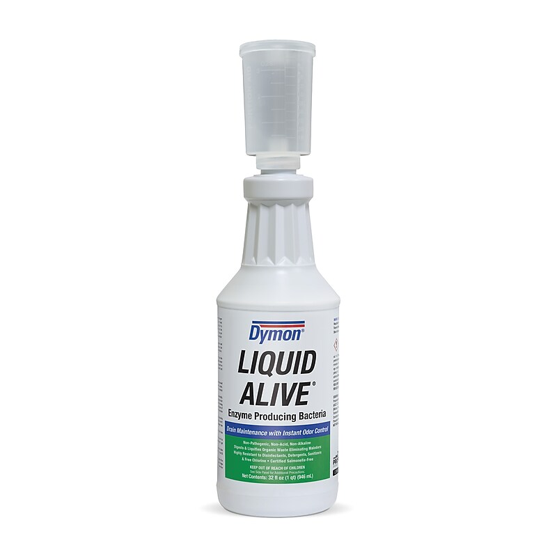 Dymon LIQUID ALIVE All-Purpose Cleaners & Spray Drain Cleaner Degreaser, Mint Scent, 12/Carton (DYM 23332) image 1