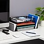 Mind Reader Metal Desktop Organizer Letter Tray, 16.75"L x 9.15"W x 6"H, Black  (4TSIDE2-BLK)~#|#~C7E77749-482F-456F-91A0A4D4098C0043_sc7