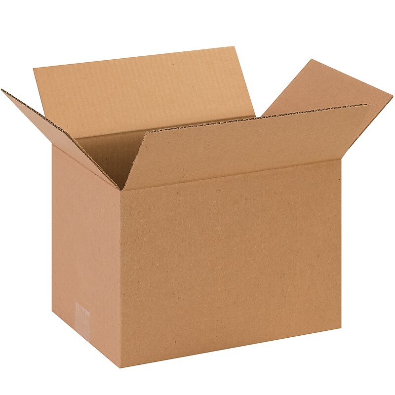 13" x 9" x 9" Shipping Boxes, 32 ECT, Brown, 25/Bundle (1399) image 1