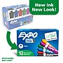 Expo Low Odor Marker, Assorted, Chisel Tip, 12/Pack (81043)~#|#~C7E94CE7-99DE-4AEF-A334502990F15CB0_sc7