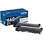 Brother TN660 Black Toner Cartridge, High Yield, 2/Pack (TN6602PK)~#|#~C7E98E57-2D44-454D-88AB6D89250FAD7C_sc7