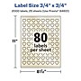 Avery Pearlized Ivory Heart Shaped Multipurpose Labels, .75" x .75", Ivory, 2000/Pack (94601)~#|#~C7F5852B-3573-48B6-954E9A500571EC99_sc7
