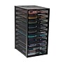 Mind Reader 10-Compartment Metal Mesh File Storage Drawers, Black (10CABMESH-BLK)~#|#~C7F8B635-ED7D-400E-8BC10ABC27E86F77_sc7
