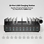 CODi 10 Port USB-C Charging Station, 300W, Black (CS-10Port-C)~#|#~C7FDDF6D-99C5-44A4-AC611D9A00BFC9A5_sc7