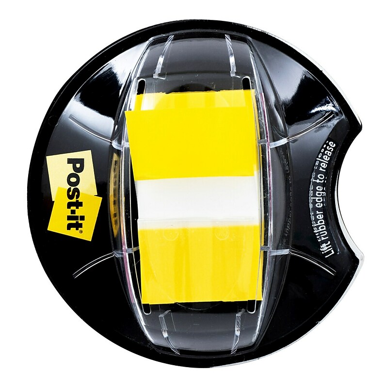 Post-it Flags, 1" Wide, Yellow, 200 Flags/Pack (680-HVYW) image 1