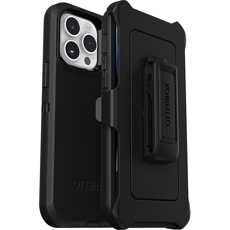 OtterBox Defender MagSafe Holster Case for iPhone 14 Pro Max, Black (77-88390) image 1