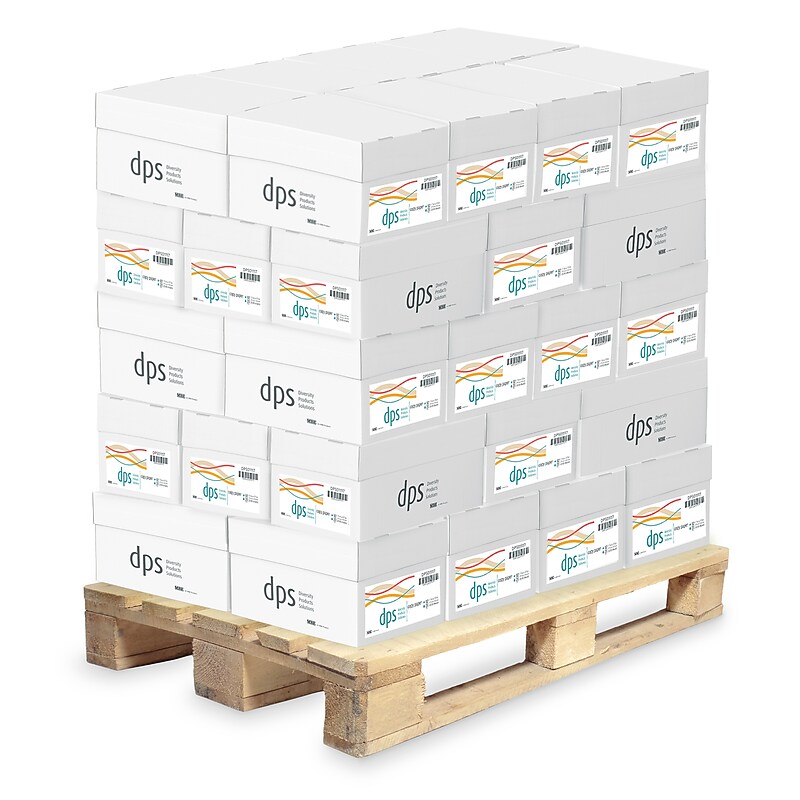 SOUTHCOAST PAPER DPS 11" x 17" Copy Paper, 20 lbs., 92 Brightness, White, 500 Sheets/Ream, 400 Reams/Pallet (DPS01117 PL) image 1