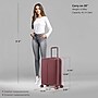 DUKAP Airley 21.85" Hardside Suitcase, 4-Wheeled Spinner, TSA Checkpoint Friendly, Wine (DKAIR00S-WIN)~#|#~C80E9527-CD58-4345-AAF2FCE6DF0EAB0E_sc7