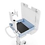 Luxor VitalPower Deluxe Mobile Medical Workstation with Full-Swivel Wheels, White (MCWS004)~#|#~C8185183-018E-45B1-ADE4536747DB623F_sc7