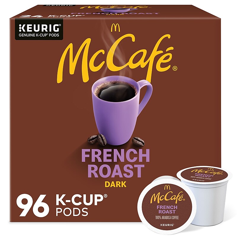 McCafe French Roast Coffee Keurig® K-Cup® Pods, Dark Roast, 96/Carton (080429CT) image 1