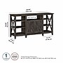 Bush Furniture Key West Tall TV Stand, Dark Gray Hickory, Screens up to 65" (KWV160GH-03)~#|#~C81DBAAA-4E34-4320-89B10CF4277785FB_sc7